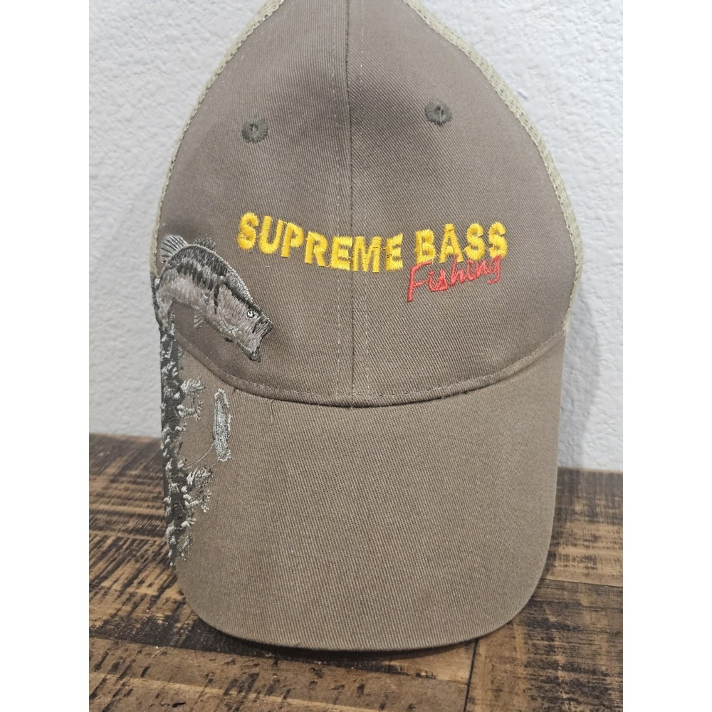 KC Caps Adjustable Custom Embroidered Supreme Bass Fishing Hat Cap